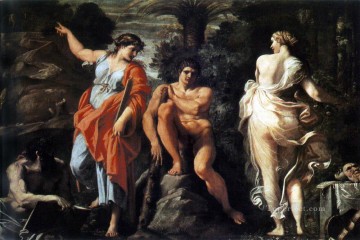 Nude Painting - The Choice of Heracles Annibale Carracci nude